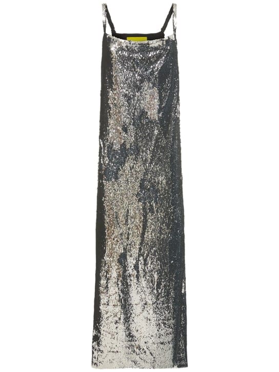 Marques'Almeida: Sequined maxi dress with thin straps