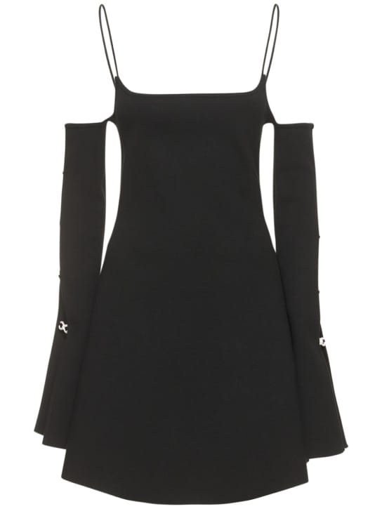 Mach & Mach: Robe courte évasée à cristaux