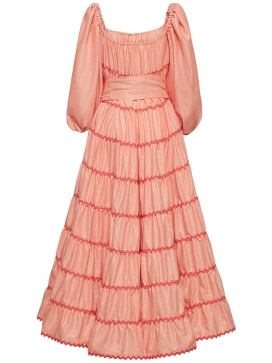 Flora Sardalos: Tiered cotton maxi dress