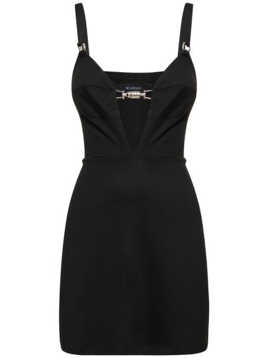 Sid Neigum: Mini dress with plunge neckline