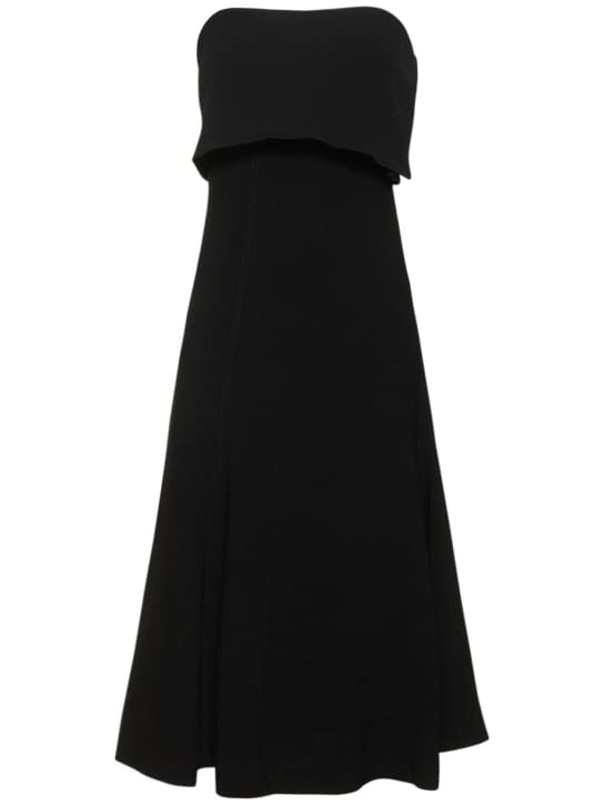 Bite Studios: Strapless maxi dress with foldover bodice