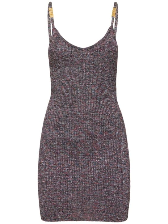 GCDS: Ribbed knit mini dress