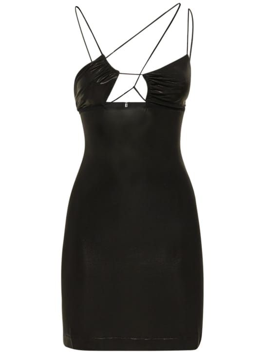 Nensi Dojaka: Miniabito in jersey con cut-out