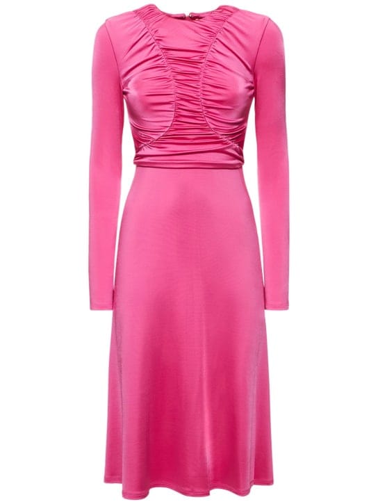 Et Ochs: Ruched jersey midi dress