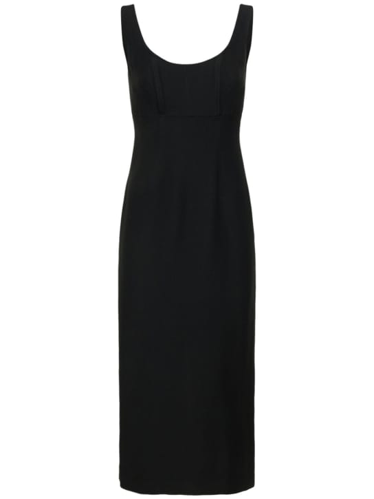 Roland Mouret: Wool and silk midi dress