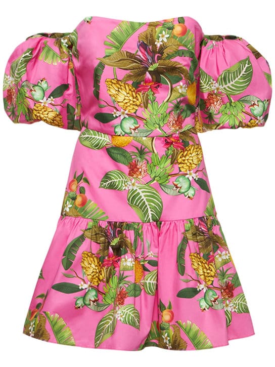Borgo De Nor: Cotton mini dress with puff sleeves