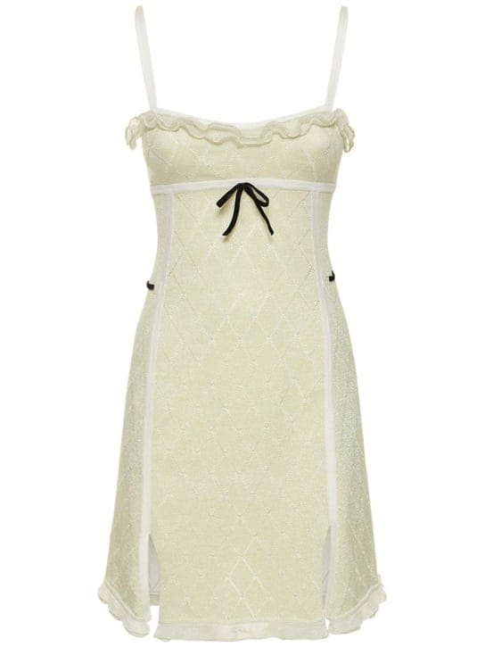 Cormio: Ausgestelltes Minikleid aus Baumwollstrick