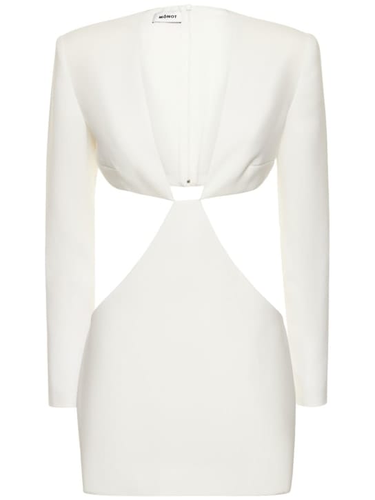 Mônot: Cut-out cr pe mini dress