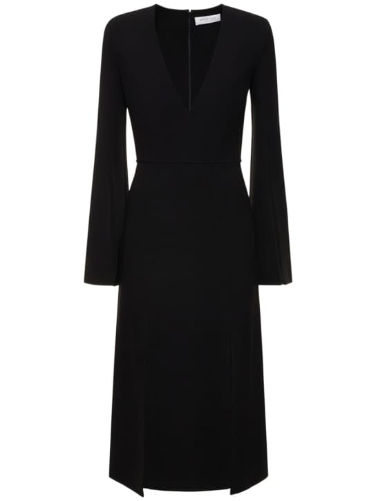 Michael Kors Collection: Abito midi in lana vergine con spacchi