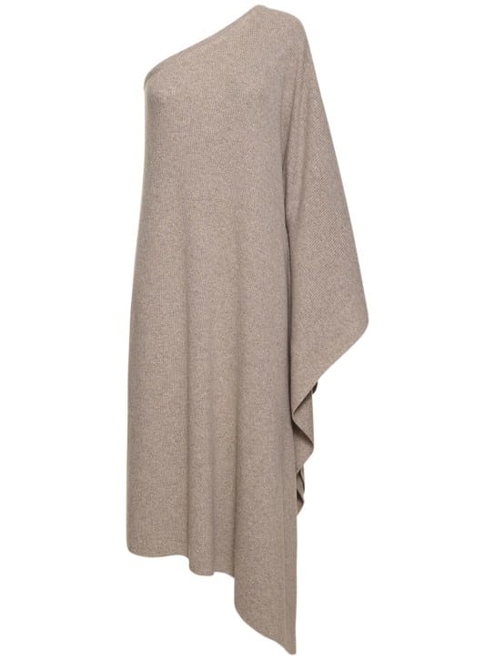 Michael Kors Collection: Abito lungo monospalla in cashmere