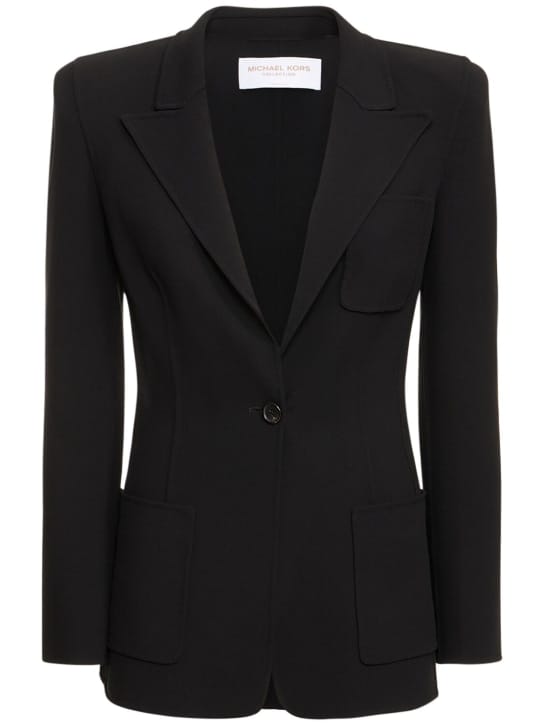 Michael Kors Collection: 弹力羊毛绉纱夹克