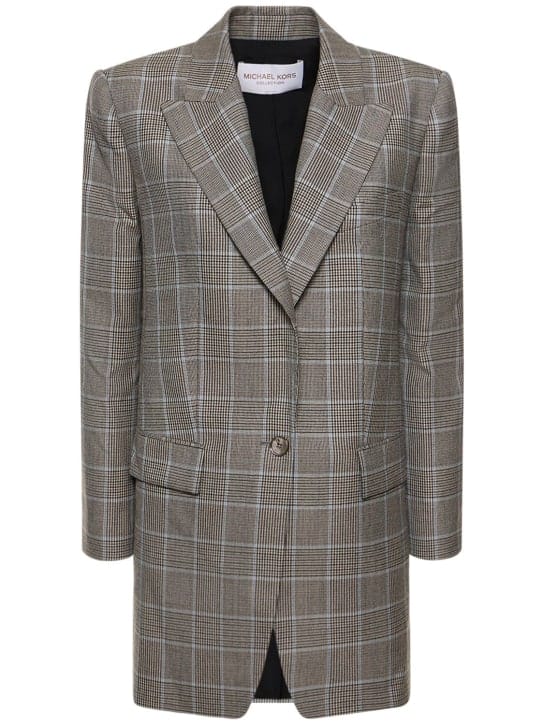Michael Kors Collection: Darcy精裁羊毛绉纱西服夹克