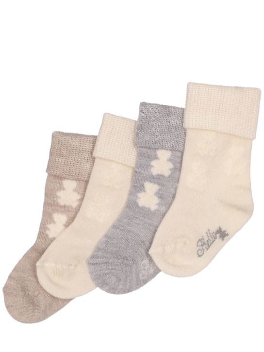 Brunello Cucinelli: 羊绒婴儿袜4双套装
