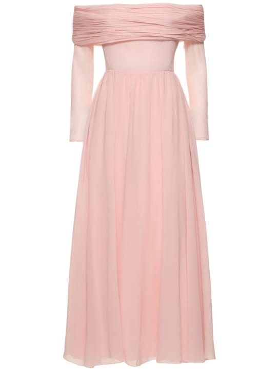 Giambattista Valli: Off-shoulder silk long dress
