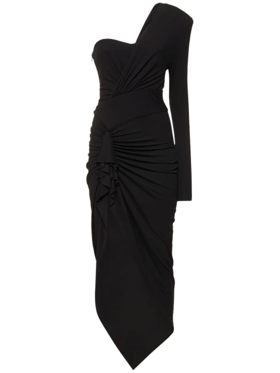 Alexandre Vauthier: Abito lungo monospalla drappeggiato