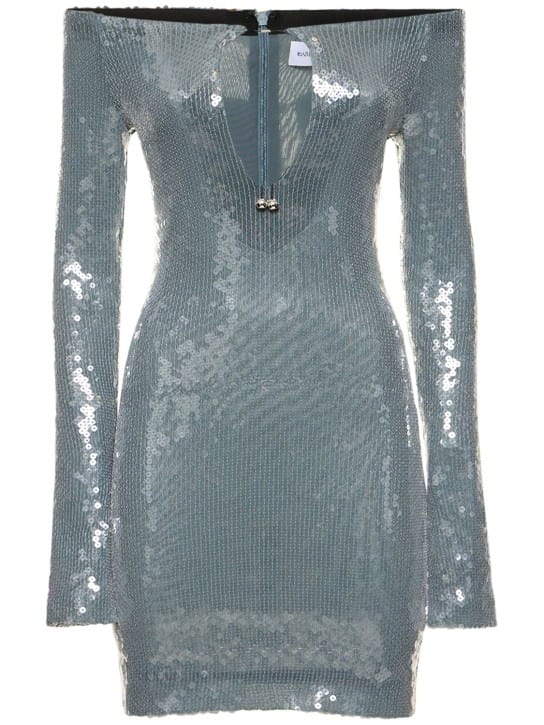 16arlington: Sequin cut-out mini dress