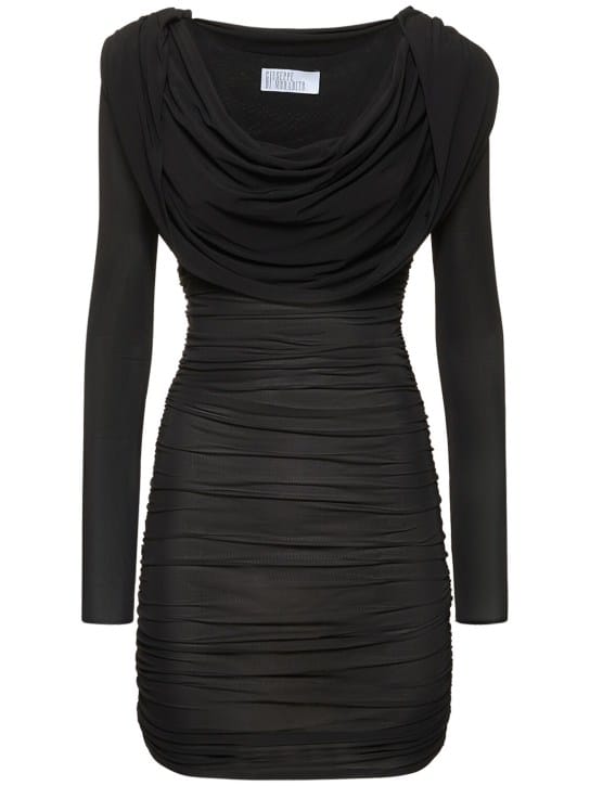 Giuseppe Di Morabito: Draped hooded mini dress