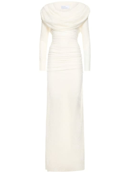 Giuseppe Di Morabito: Long Dress with Draped Neckline
