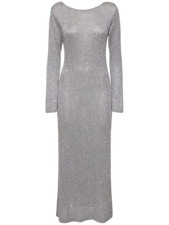Bec + Bridge: Abito lungo in maglia con paillettes