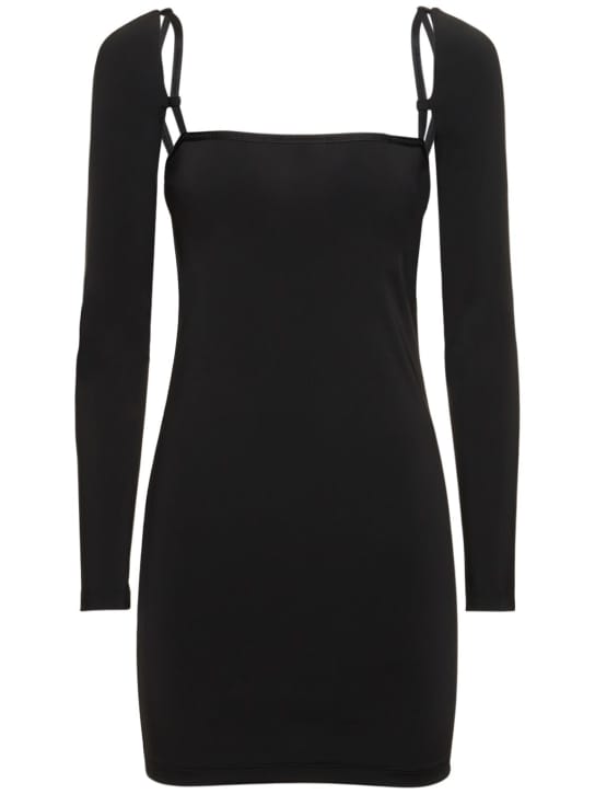 Alexander Wang: Minivestido en punto elástico con aberturas