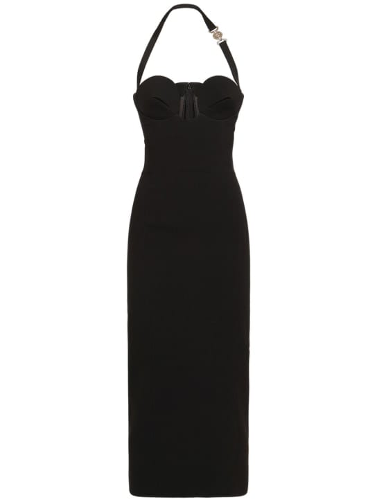 Versace: Vestido midi bustier con escote corazón