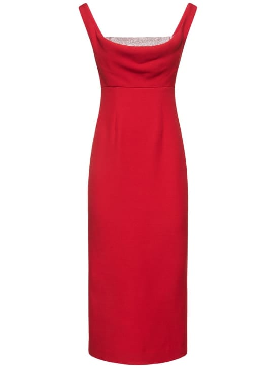 Roland Mouret: Abito midi in lana e seta