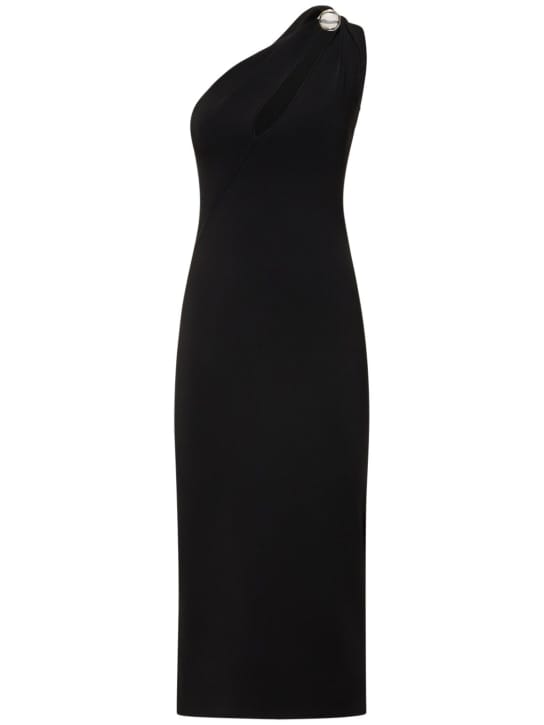 Galvan: Robe midi asymétrique à découpe