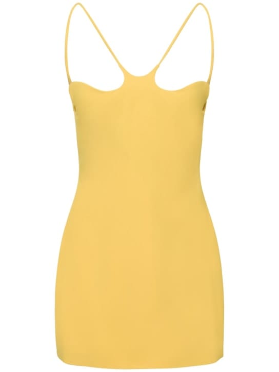 Mônot: Cr pe mini dress with cut-out
