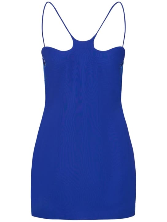 Mônot: Abito corto in crêpe con cut-out