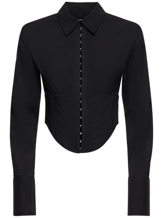 Dion Lee: 混棉府绸短款衬衫