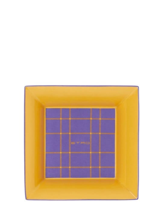 Etro: Tartan陶瓷杂物盘