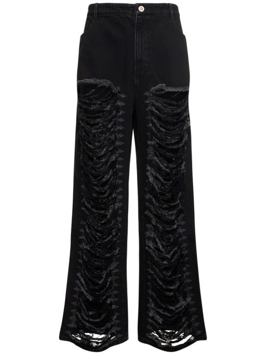 Dion Lee: 破洞棉质牛仔裤