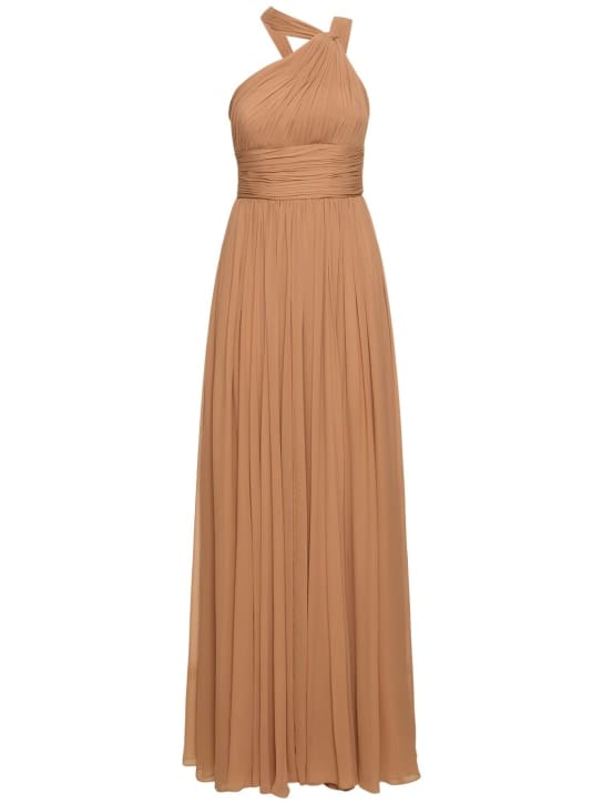 Michael Kors Collection: Abito lungo in seta drappeggiato