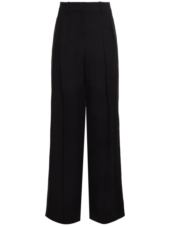 Michael Kors Collection: 中腰亚麻阔腿裤