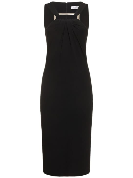 Michael Kors Collection: Abito midi in jersey con dettaglio metallico