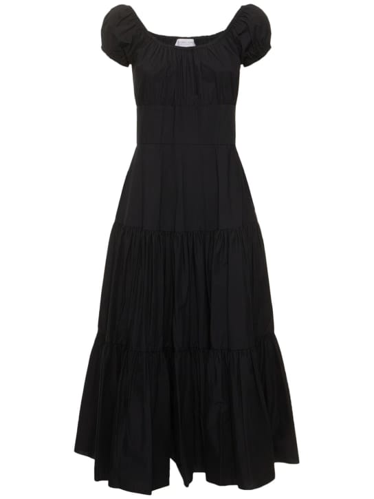 Michael Kors Collection: Abito midi in cotone a balze
