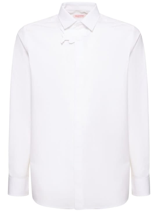 Valentino: Cotton shirt w/ flower