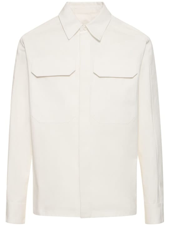 Jil Sander: 棉质华达呢衬衫