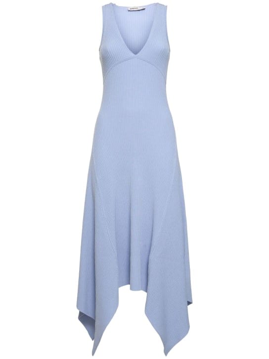 SIMKHAI: Abito midi in maglia a coste