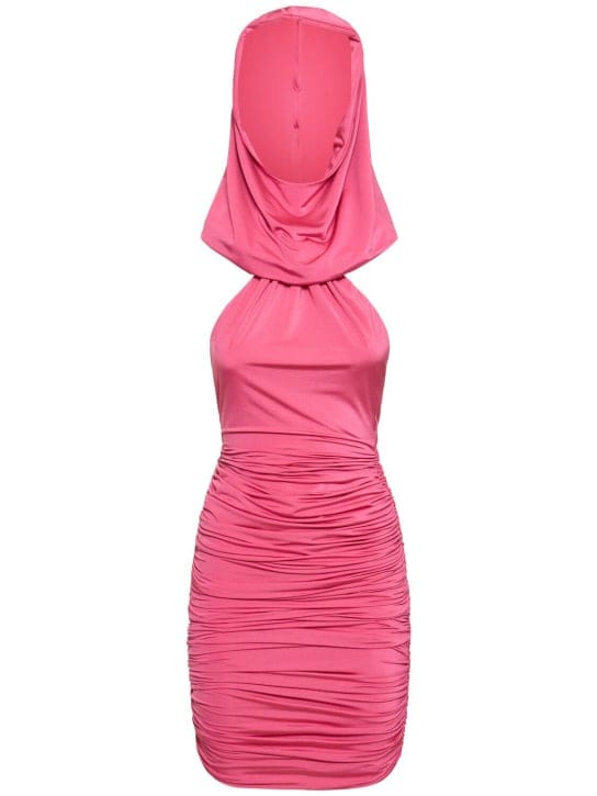 Giuseppe Di Morabito: Draped mini dress with hood