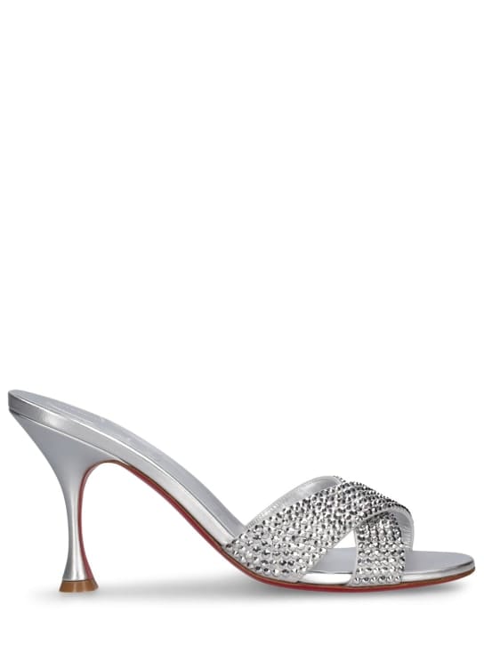 Christian Louboutin: 85毫米Mariza层压亮面皮革穆勒鞋