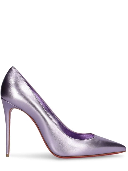 Christian Louboutin: 100毫米Kate层压亮面皮革高跟鞋