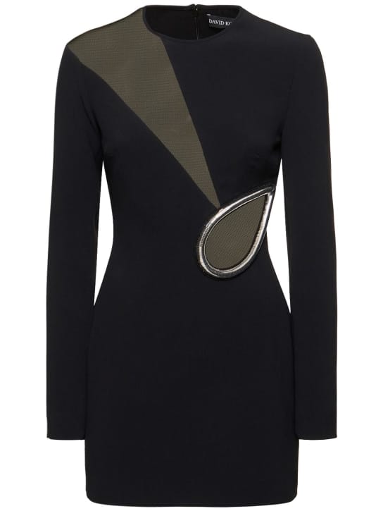 David Koma: Minikleid mit Cut-out-Detail