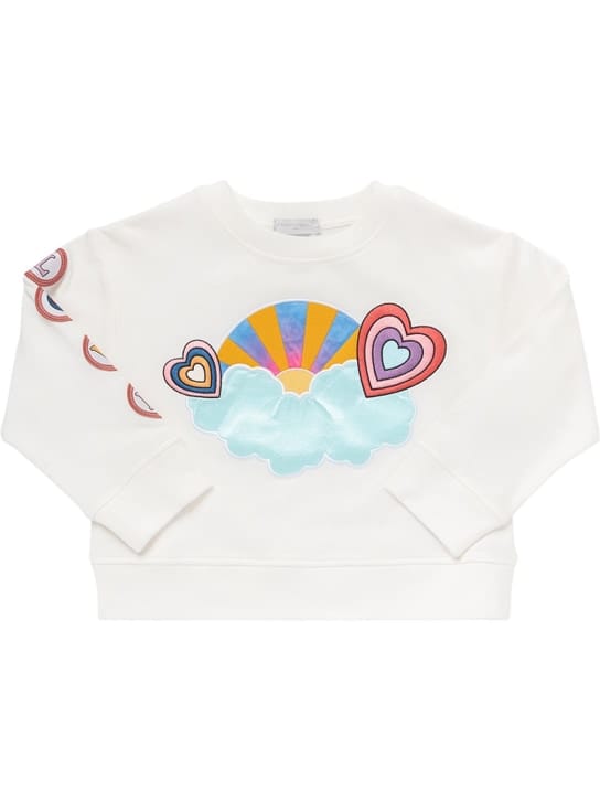 Stella McCartney Kids: Cotton crewneck sweatshirt