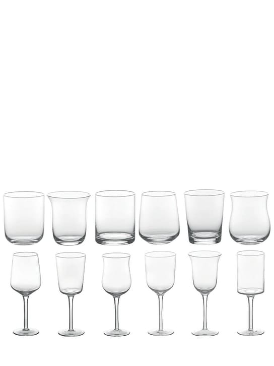 Bitossi Home: 平底玻璃杯&葡萄酒杯12个套装
