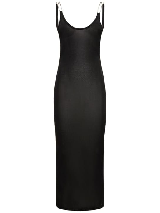 Dion Lee: Abito lungo in maglia con schiena scoperta