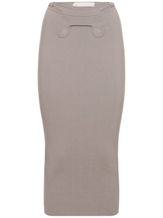 Dion Lee: 镂空针织迷笛半身裙