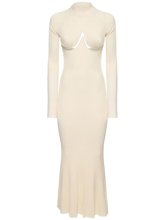 Dion Lee: Ribbed knit cut-out maxi dress