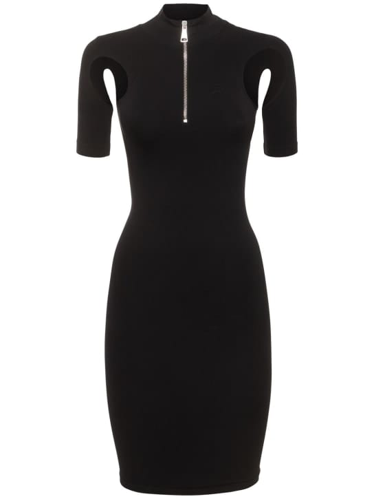 Andreadamo: High-neck dress with cut outs