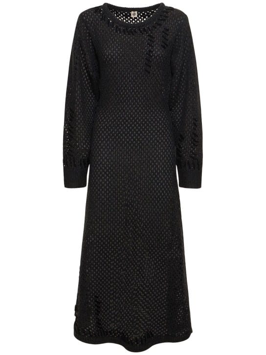 The Garment: Maxikleid aus Ajour-Wolle